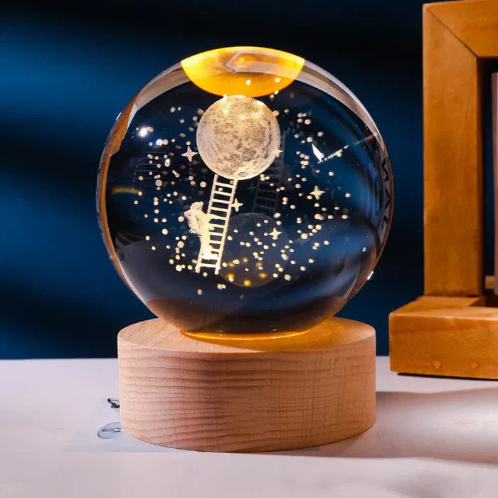 Crystal Light – 3D Crystal Lamp with Dazzling Illumination