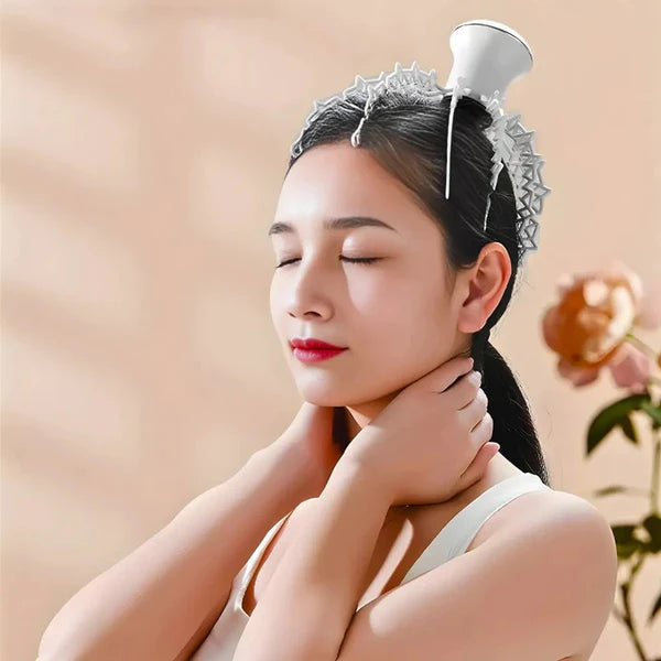 Electric Head Massager with 12 Rods