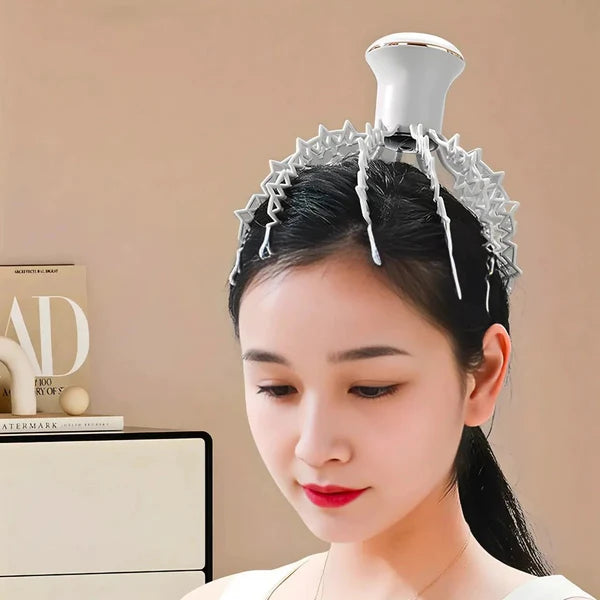 Electric Head Massager with 12 Rods