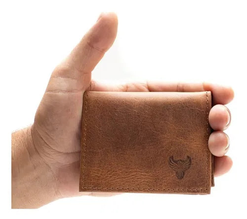 Men’s Wallet 100% Cowhide Leather Model L Without Plastic